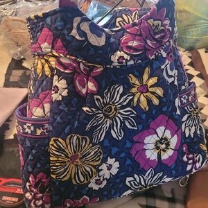 Vera Bradley Blue and Pink Floral Backpack